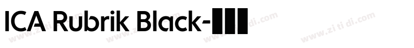 ICA Rubrik Black字体转换